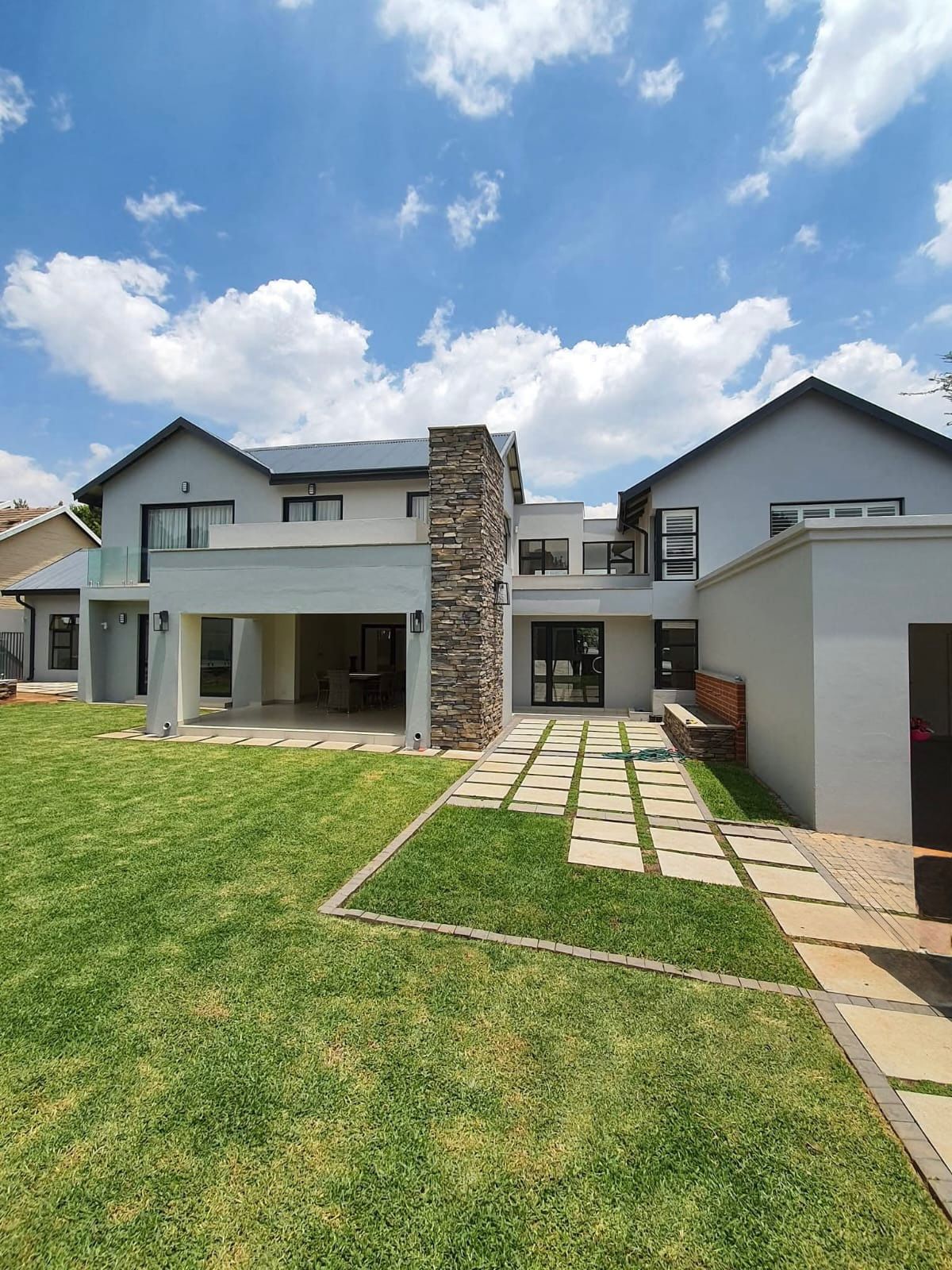 Modern residential construction project