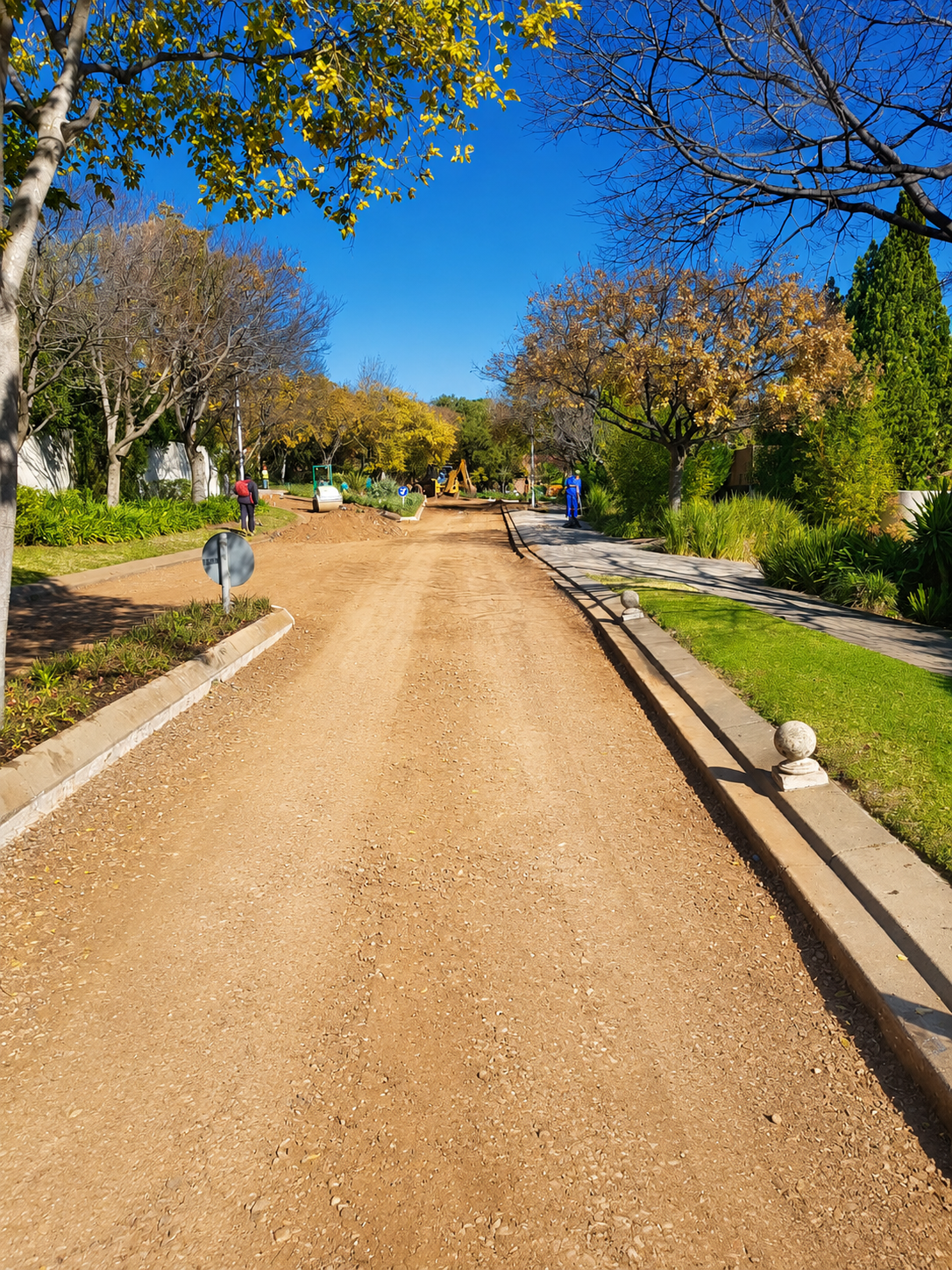 Road construction project
